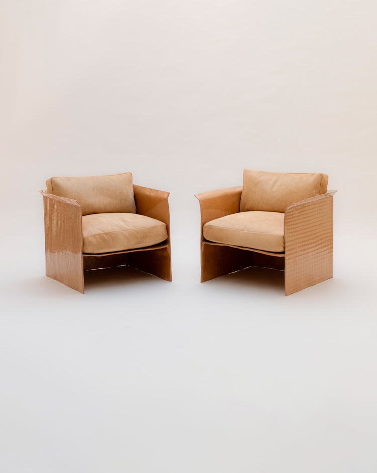 Set of Fiberglass Armchairs