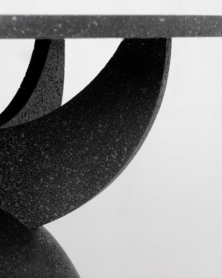 Half Moon Volcanic Coffee Table