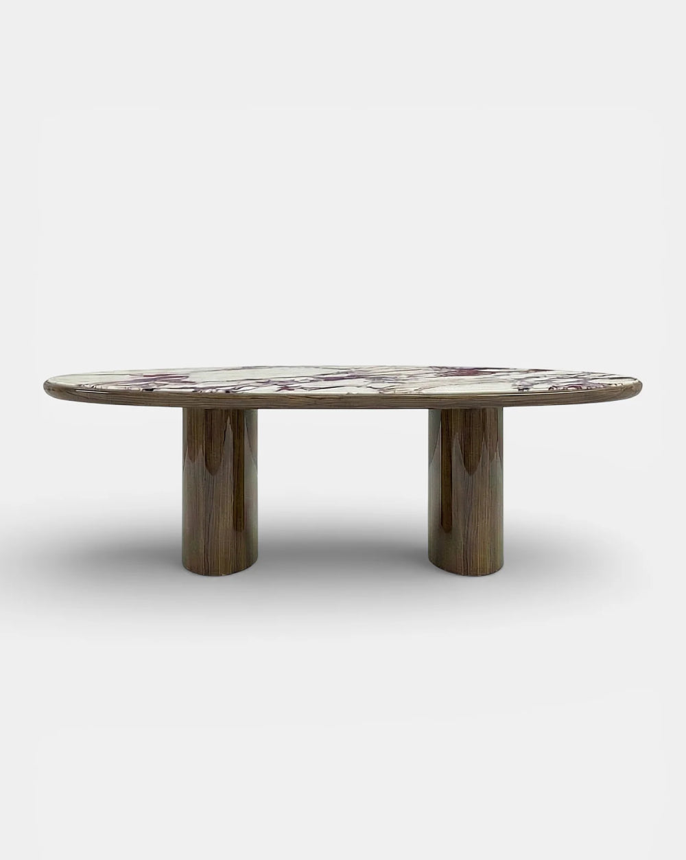 Carla Wood And Calacatta Viola Dining Table