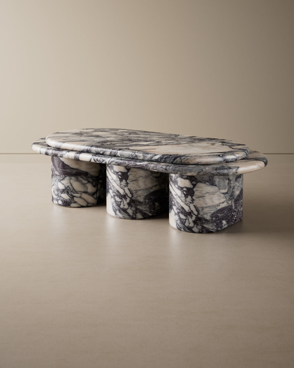Element Coffee Table -V- Portuguese Calacatta Viola