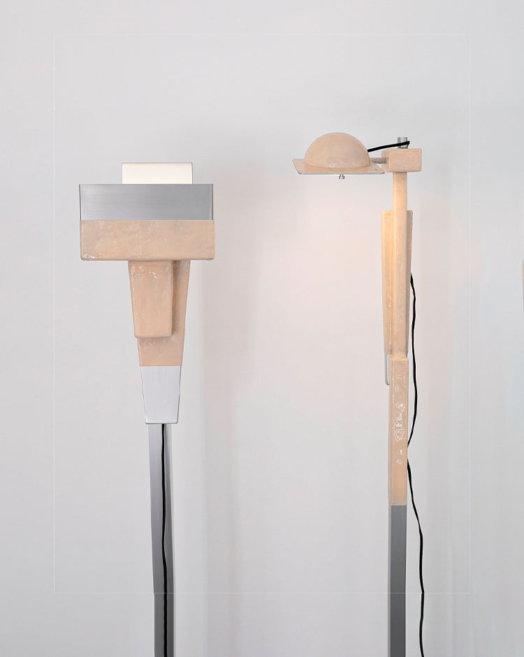 Re-assembled floor lamps