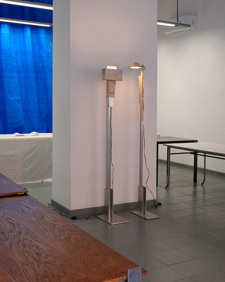 Re-assembled floor lamps