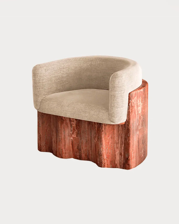 Armchair Plisse Stone
