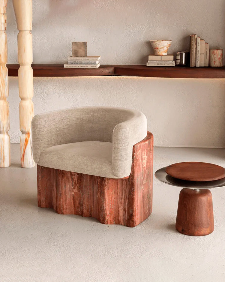 Armchair Plisse Stone