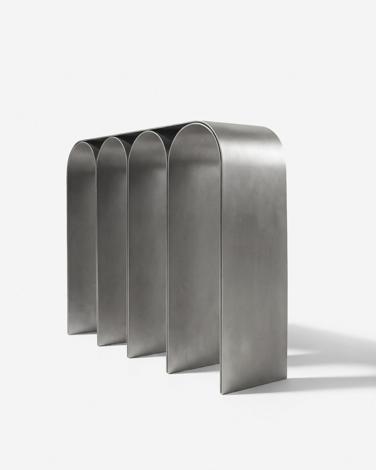 Silver Arch Console Satin Aluminium