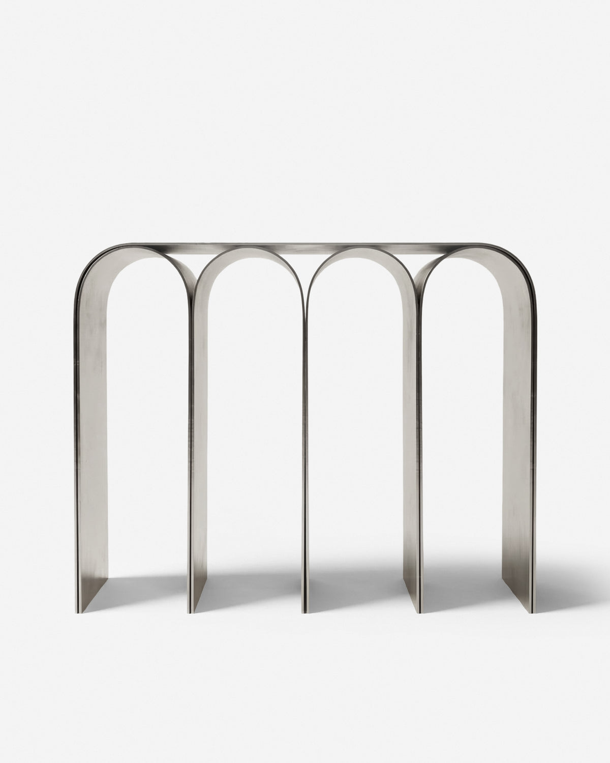 Silver Arch Console Polished Aluminium