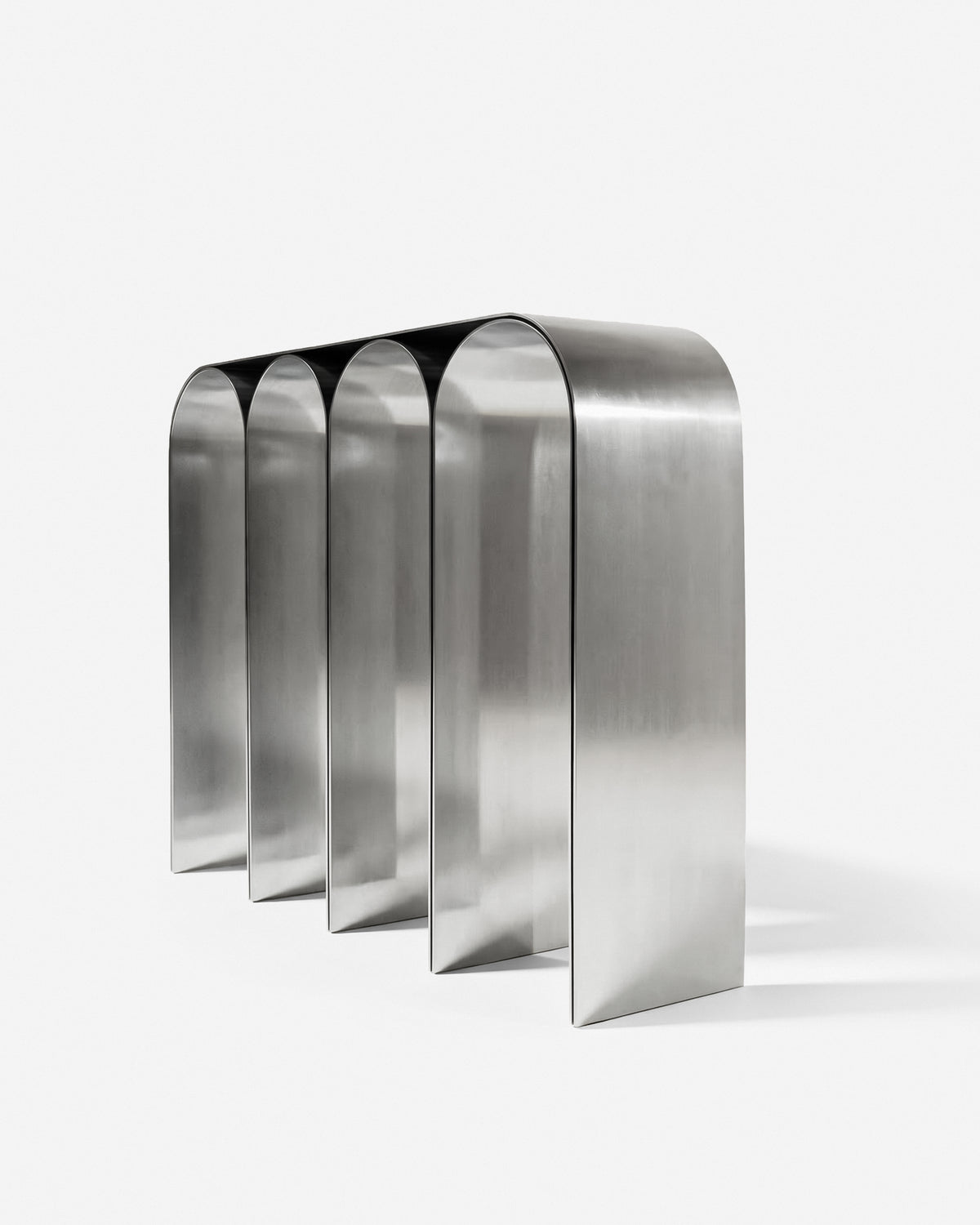 Silver Arch Console Polished Aluminium