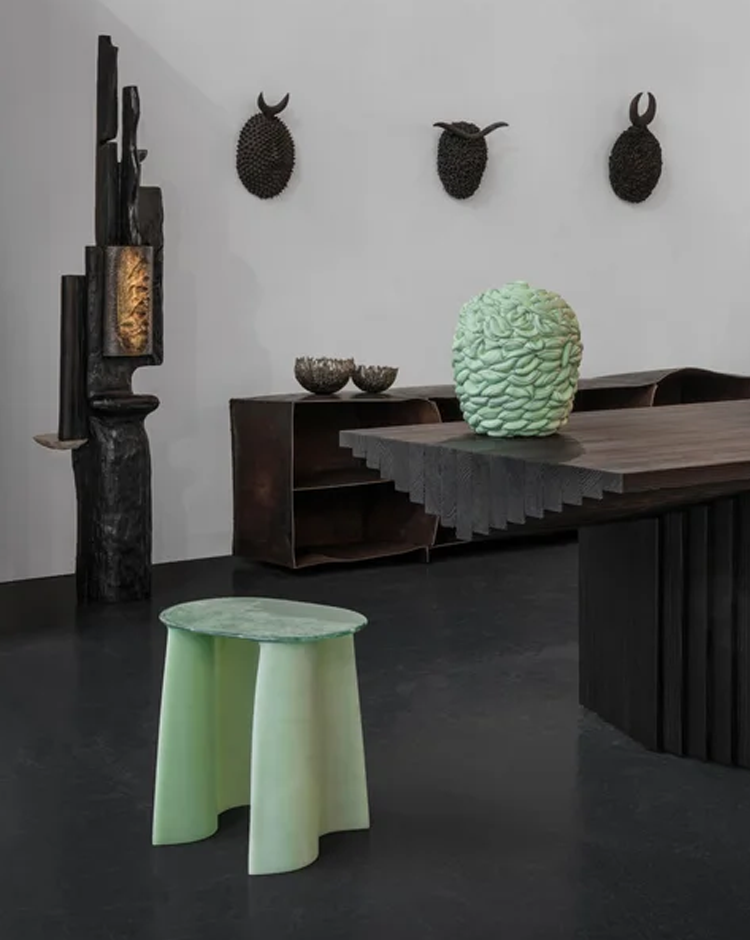 Stool Glazed